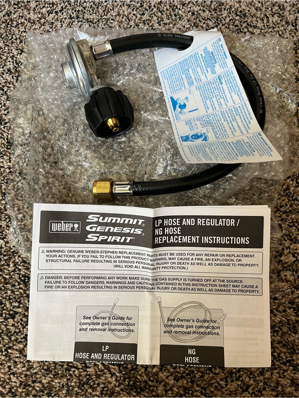 Weber LP Hose and Regulator #69891